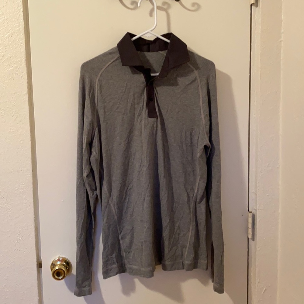 Men’s lululemon long sleeve polo. Size large